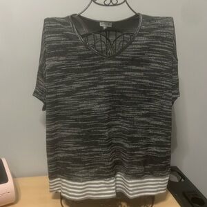 Umgee oversized gray shirt